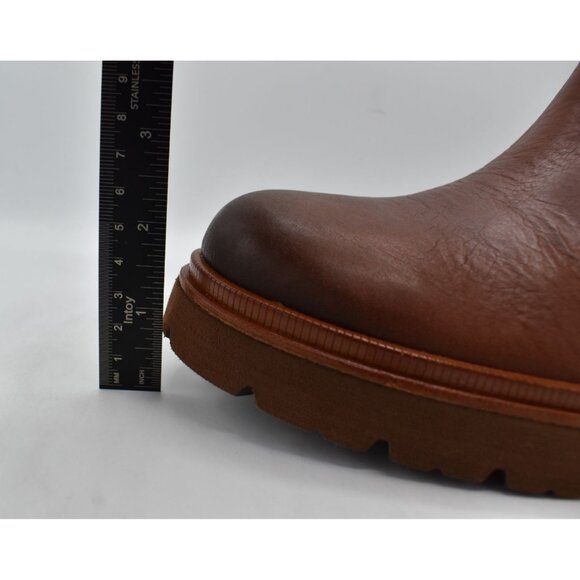 Sofft Womens Size 11 Jenine Bourbon Leather Zip Block Heel Ankle Boots Shoes - Picture 10 of 15